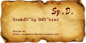 Szakály Dániel névjegykártya